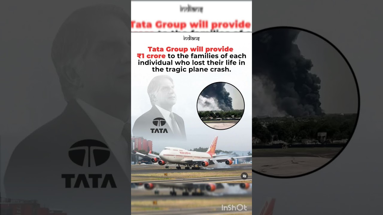TATA GROUP ANNOUNCES ₹1 CRORE COMPENSATION FOR VICTIM'S FAMILIES #shorts #shortvideo #news #tatanews