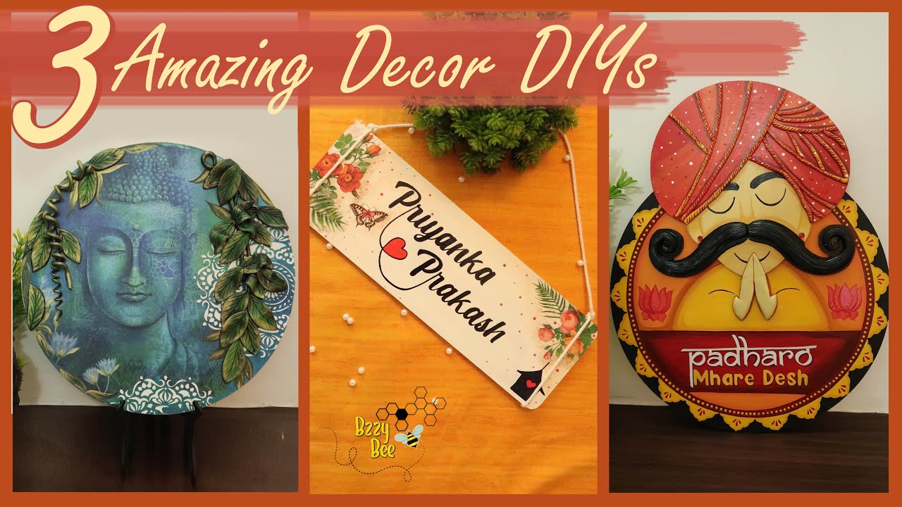 3 Amazing Decor DIYs #Decordiy #DIY #homedecor