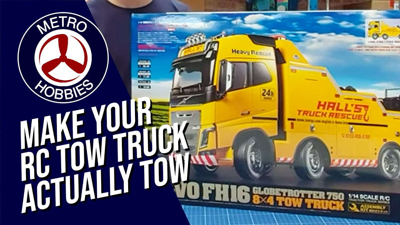 Take A Look At The Tamiya 1/14 Volvo Globetrotter 750 8x4 RC Tow Truck:!