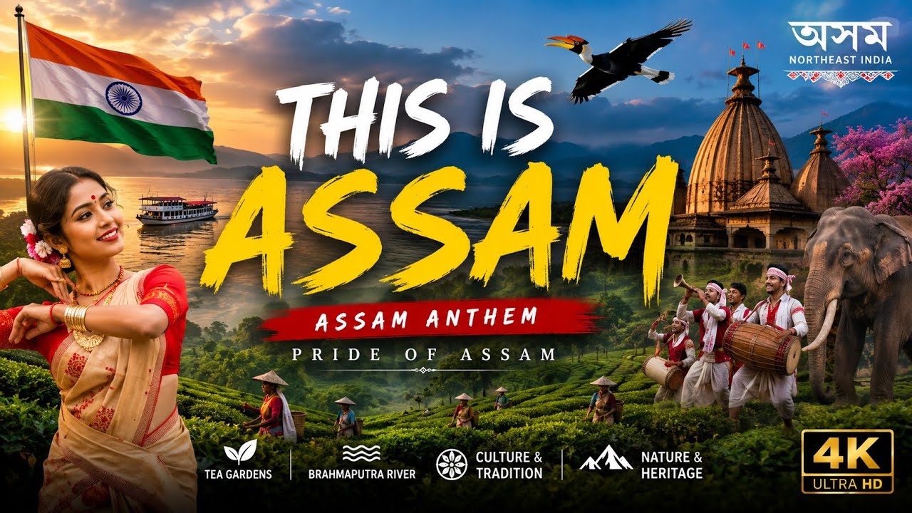 This Is Assam 🇮🇳 | Assam Anthem | Pride of Assam