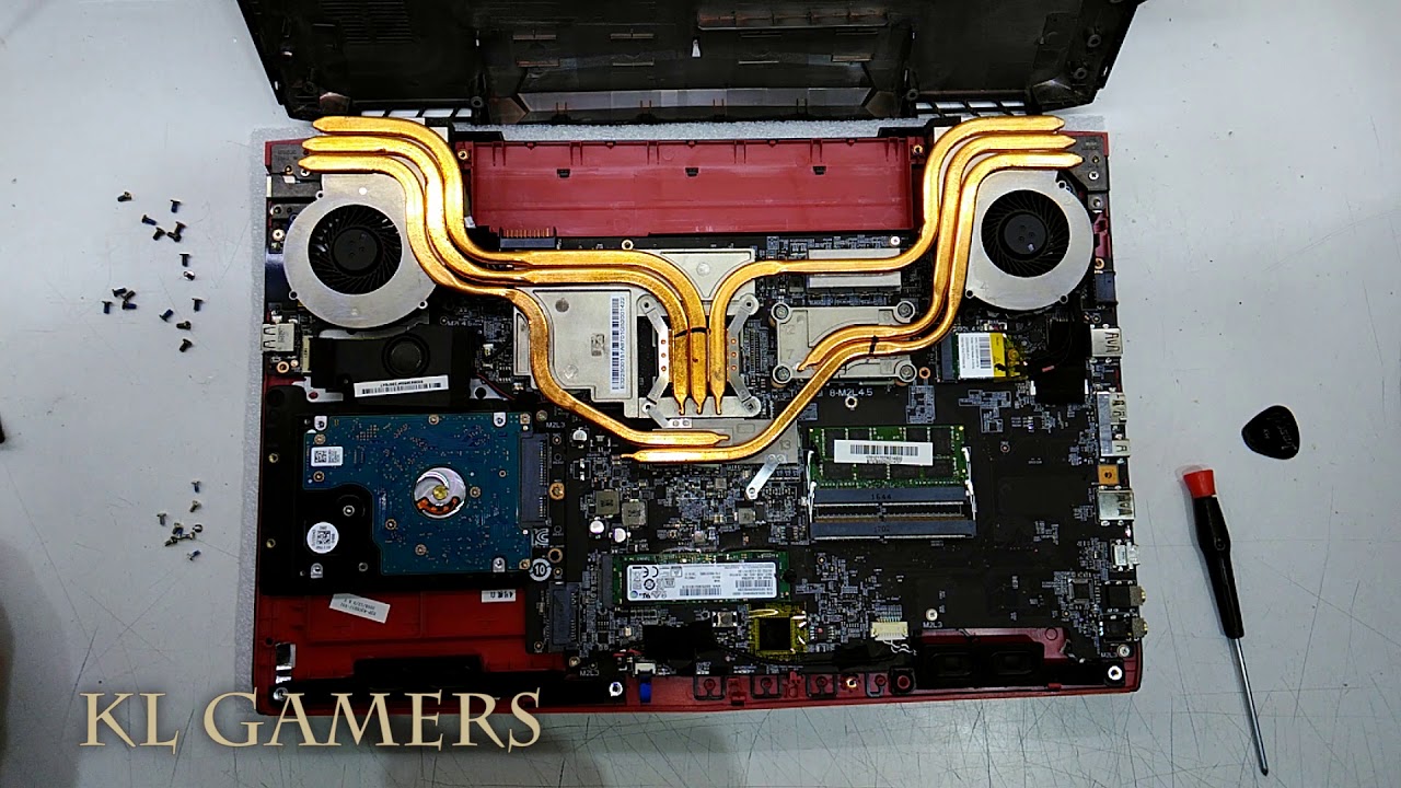 msi Dirty GAMING Notebook Laptop GE62MVR 7RG Apache Pro Cleanup Vacuum Apply Thermal Paste 2019