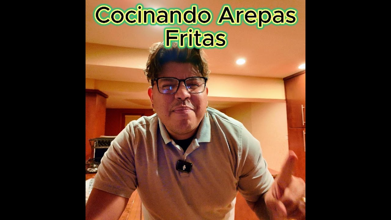 cocinando arepa frita venezolana