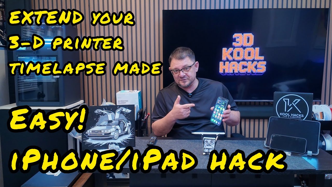 EXTEND Bambu Printer Timelapse Made EASY! (iPhone/iPad Hack) For Beginners