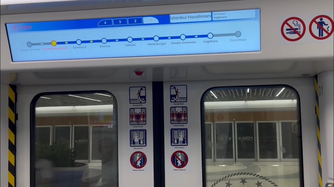 AWESOME HIGH SPEED METRO BY CRRC! Riding the Istanbul M11 Line from Istanbul Airport to Kağıthane