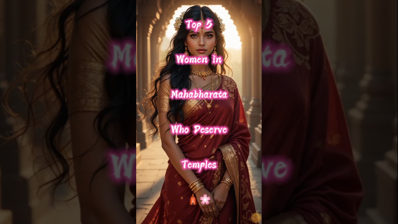 Top 5 Women in Mahabharata Who Deserve Temples🛕🌸#mahabharat #shorts #youtubeshorts #ytshorts #top5