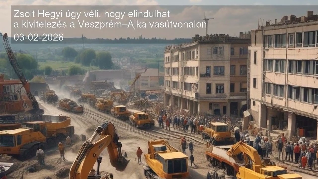 Zsolt Hegyi úgy véli, hogy elindulhat a kivitelezés a Veszprém–Ajka vasútvonalon