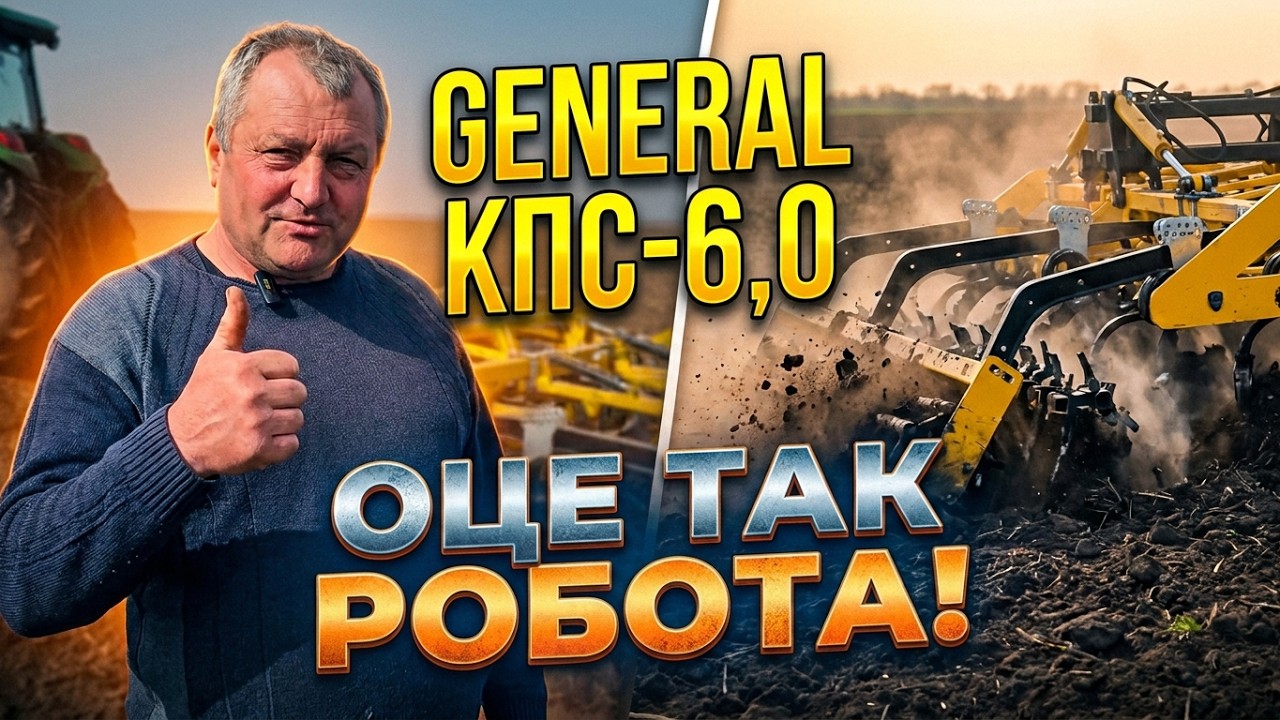 ❗Оце так культивація 🔥😱 Культиватор GENERAL КПС-6,0 30х30 мм 💪в роботі з 🚜 JOHN DEERE 6140b | Відгук