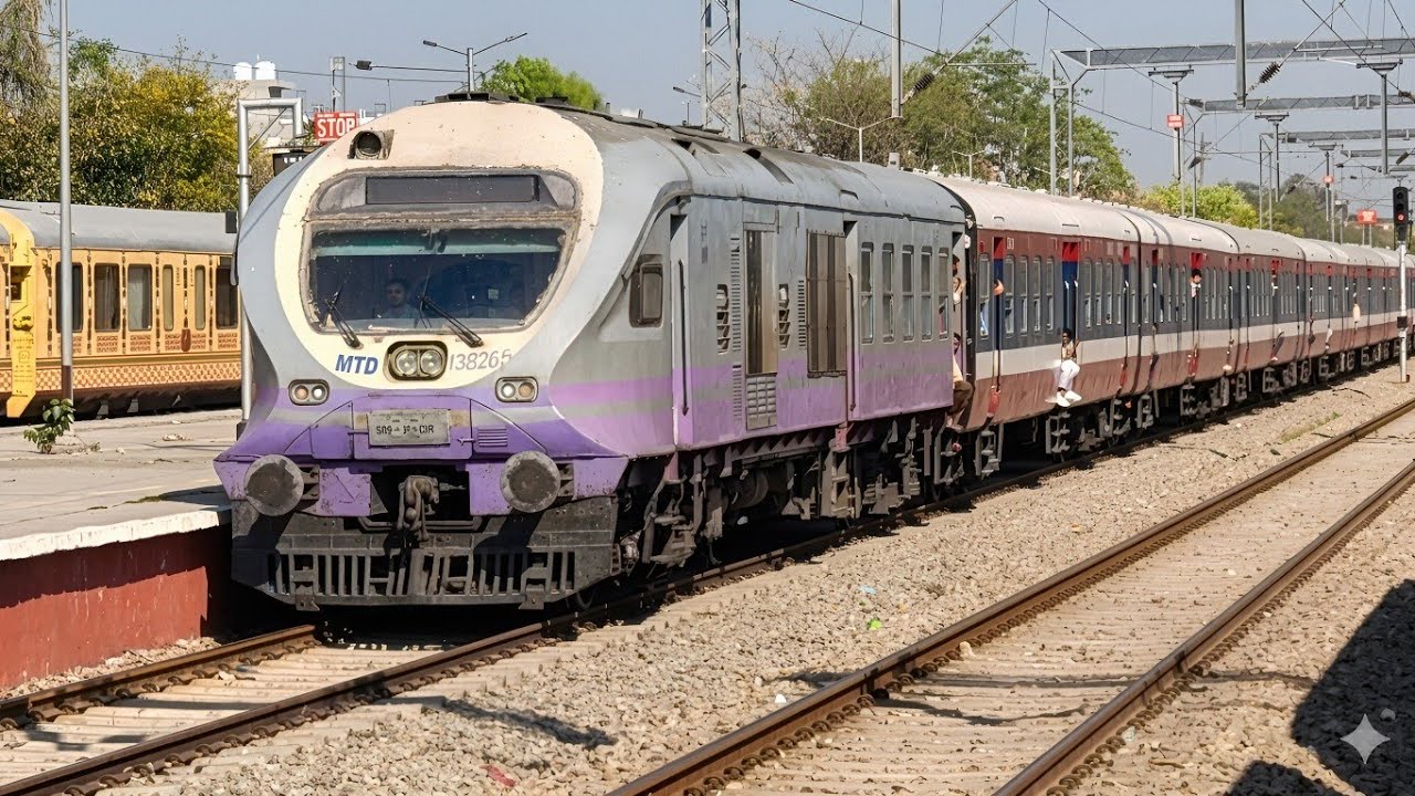 Fast Action trains Videos LHB with ICF indian Railways Jaipur junction & Dausa junction 