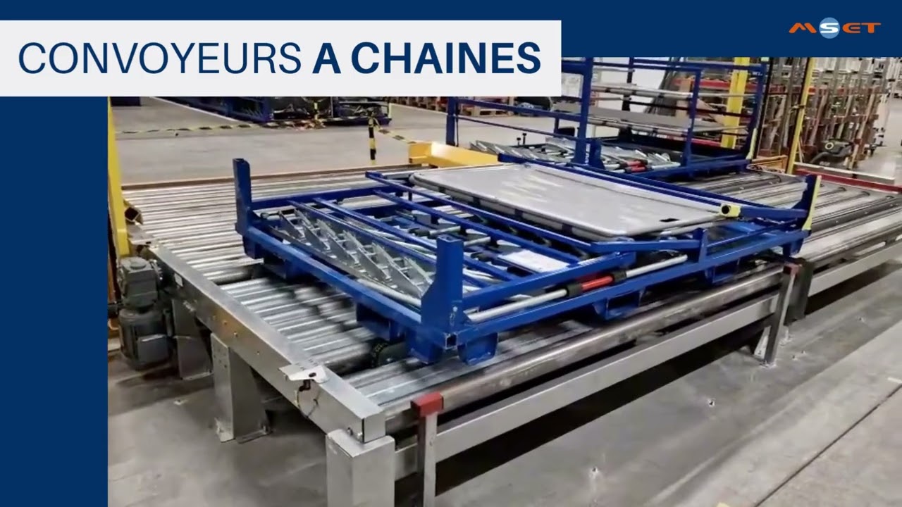 Convoyeurs à chaines | MSET Fabricant de convoyeurs sur mesure
