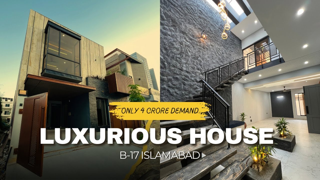 Luxurious 8 Marla House For Sale In B-17 Islamabad | Double Height | Full Tour 2025
