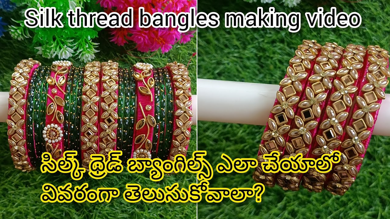 Silk thread bangles making#viralvideos#bangles #handmadejewellery#craft#vlkjewellery 