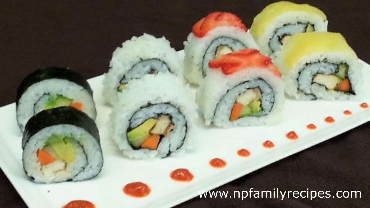 How to make simple Vegan Sushi recipe - NPFamily Recipes