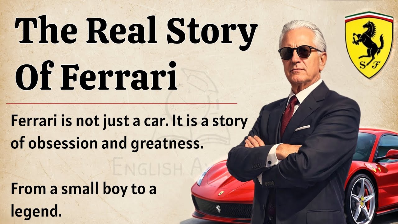 The Real Story of Ferrari || Learn English Through Story Level 2 🔥 || Speak English Fluently ✅️ 