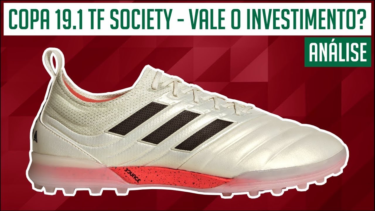 CHUTEIRA ADIDAS COPA 19.1 TF SOCIETY - VALE O INVESTIMENTO❓ ANÁLISE / REVIEW