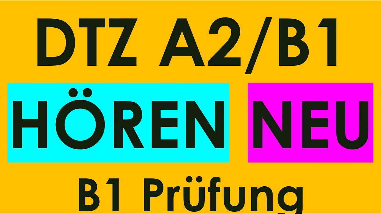 DTZ A2/B1 H&ouml;ren, Pr&uuml;fung B1 Neu 2025 #dtz #dtzb1 #dtzh&ouml;ren #dtzb1 #gastdtz #gastb1 #b1h&ouml;ren #h&ouml;renb1