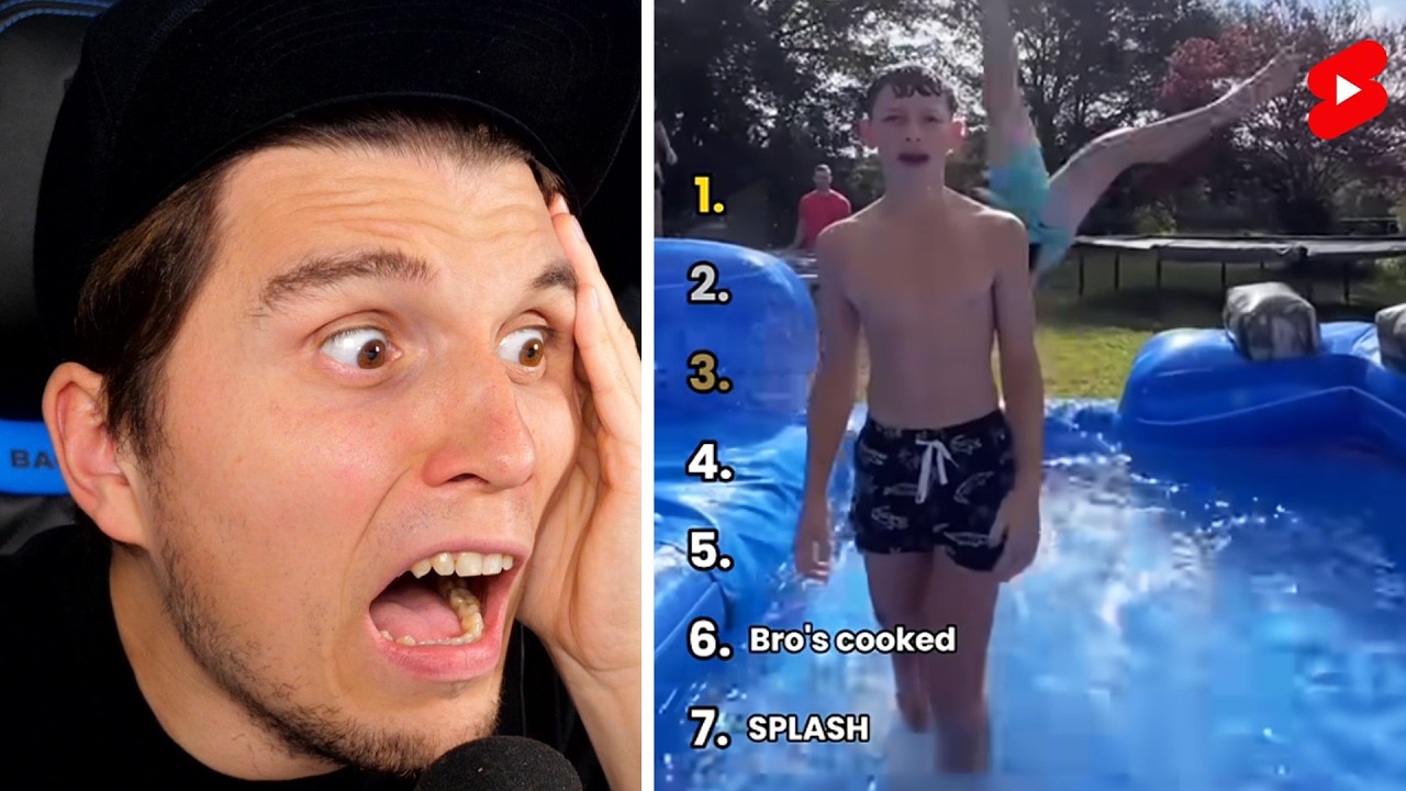 Paluten guckt Shorts bis es auf die wildesten Wasserrutschen geht