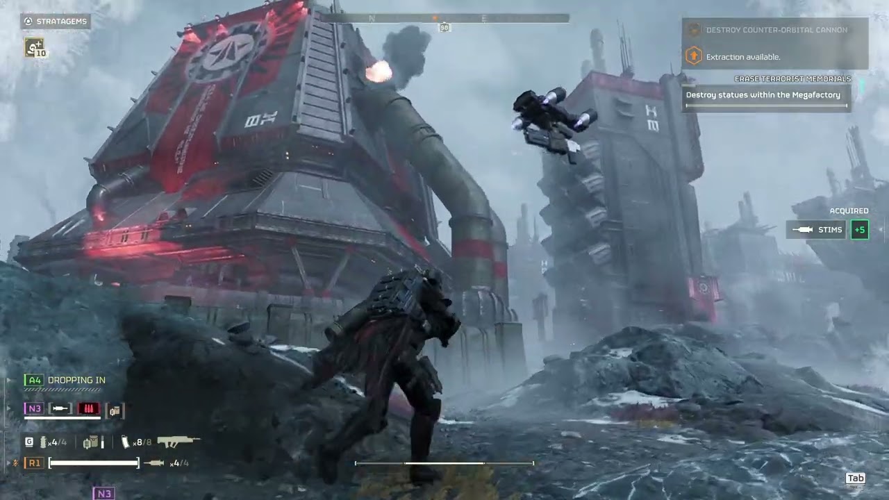 HELLDIVERS 2 Automatons Fight Gameplay