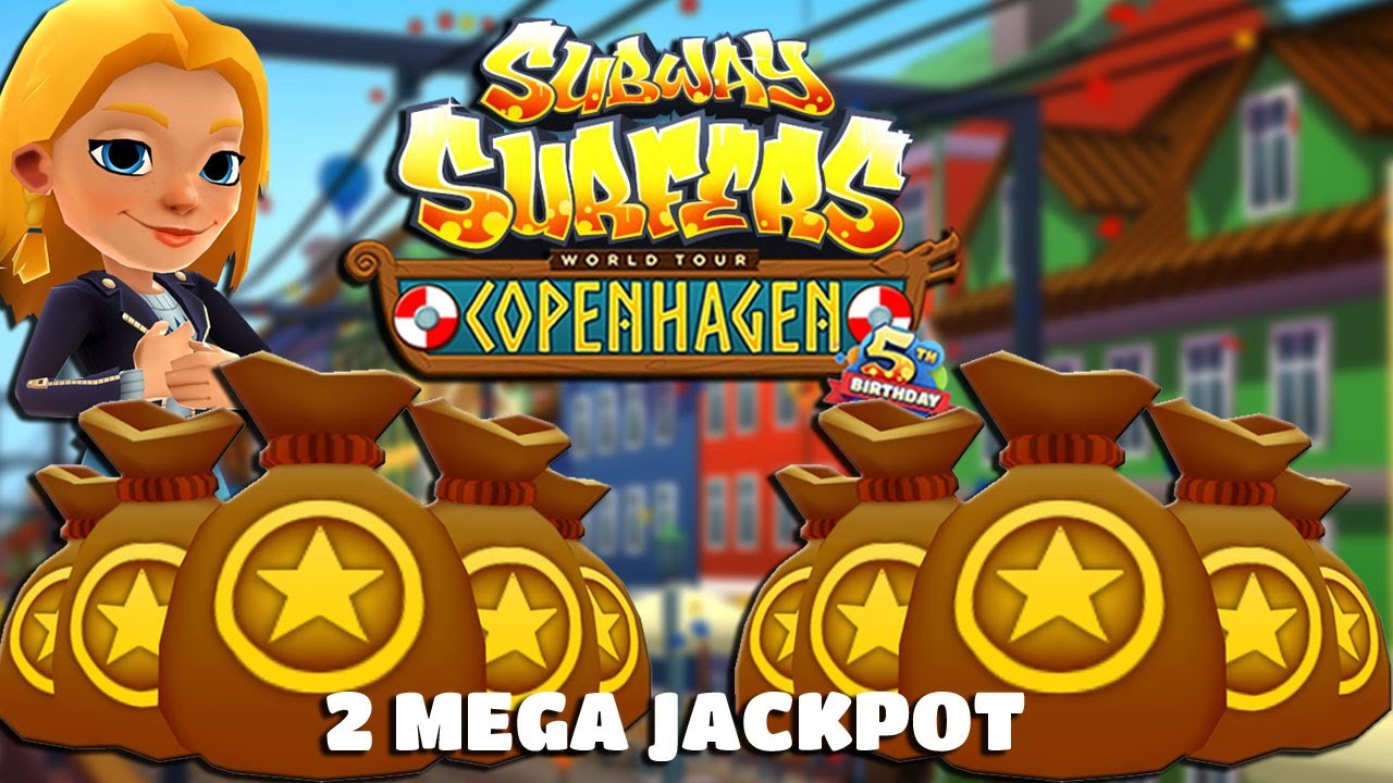 GANHANDO 2 MEGA JACKPOT no Subway Surfers Copenhagen