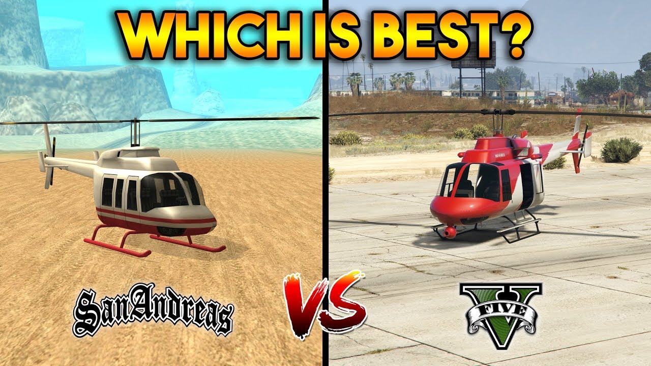 GTA 5 VS GTA SAN ANDREAS MAVERICK : WHICH IS BEST?
