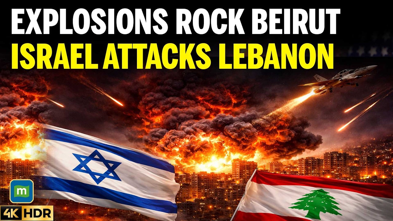 Israel Strikes Lebanon, Multiple Explosions Rock Beirut Suburb Overnight | N18G | 4K