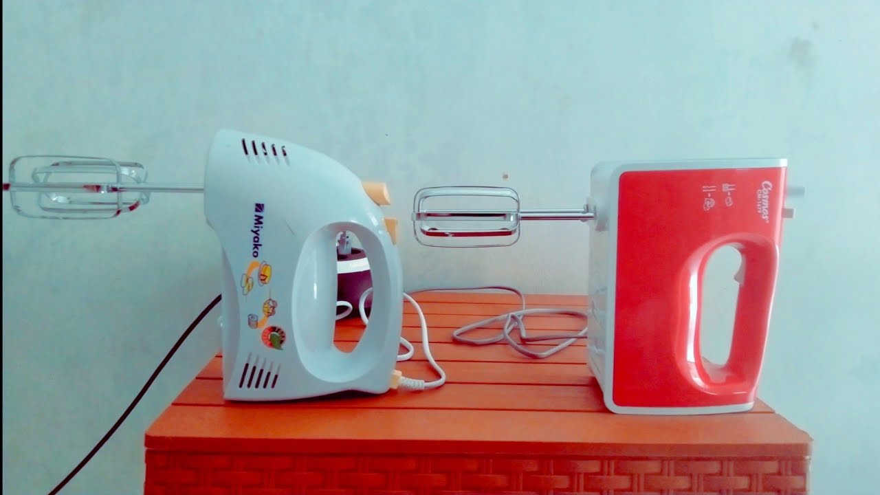 memilih mixer tangan terbaik mixer miyako vs mixer cosmos(pengaduk adonan)