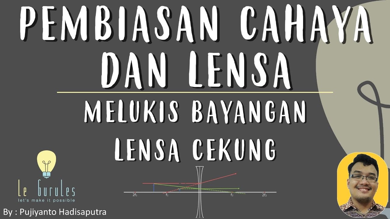 Pembiasan dan Lensa (7)- Melukis Bayangan Lensa Cekung, Sifat bayangan Lensa Cekung  - Fisika SMP