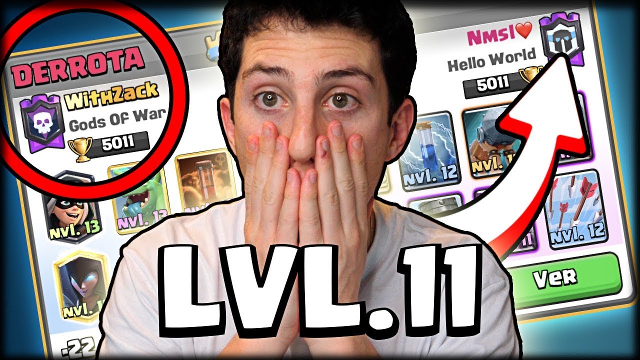 ME HUMILLA UN NIVEL 11 EN +5000 COPAS en Clash Royale - WithZack
