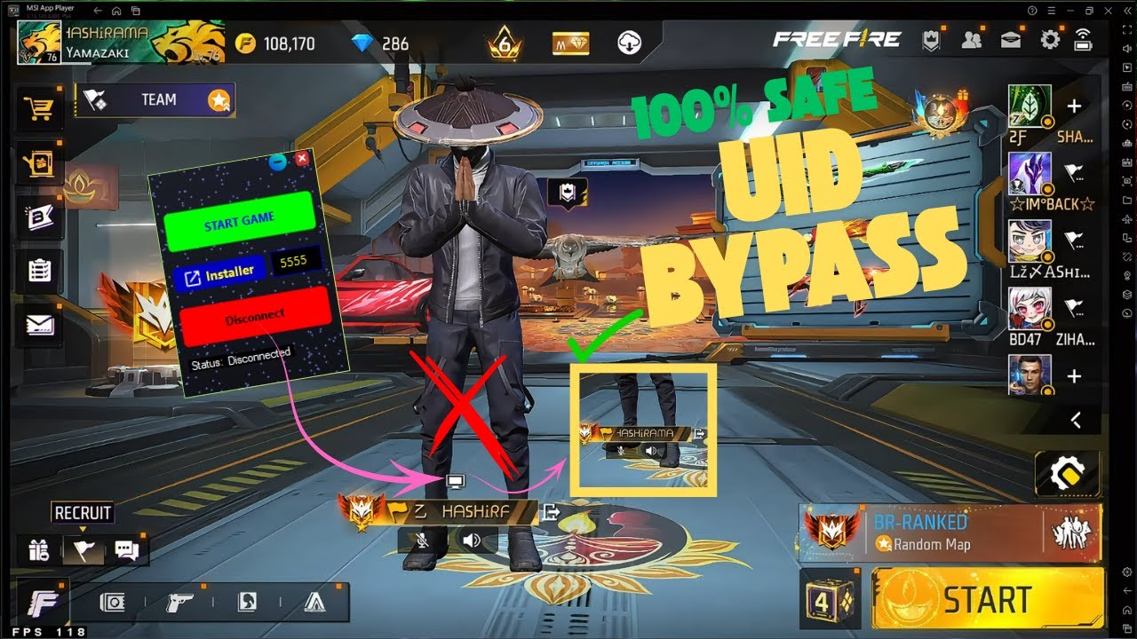 🔥  EMULATOR BYPASS | UID BYPASS | FREE FIRE EMULATOR BYPASS | ANTIBAN PC BYPASS🔥