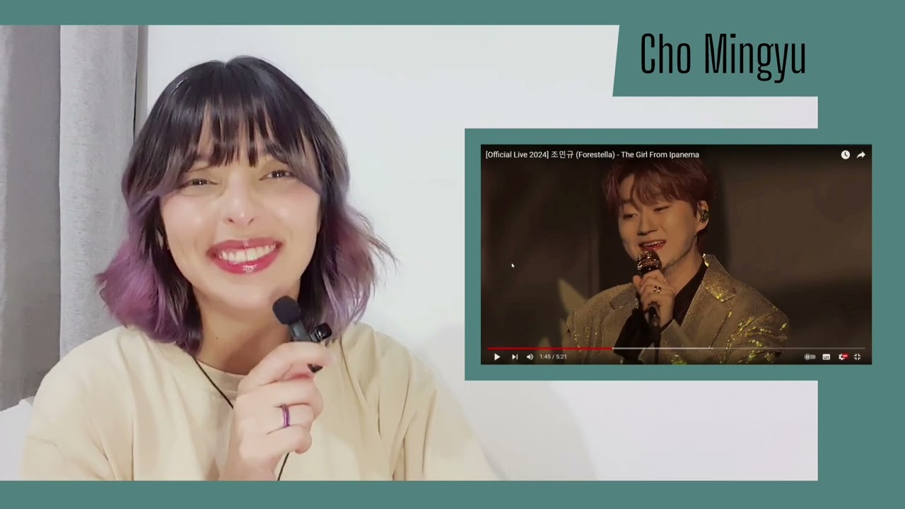 Forestella Cho Mingyu 'The Girl From Ipanema' Brazilian REACT (eng/kor subs)