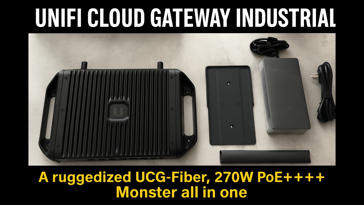 UniFi Cloud Gateway Industrial - A ruggedized UCG-Fiber, 270W PoE+++ Monster all in one