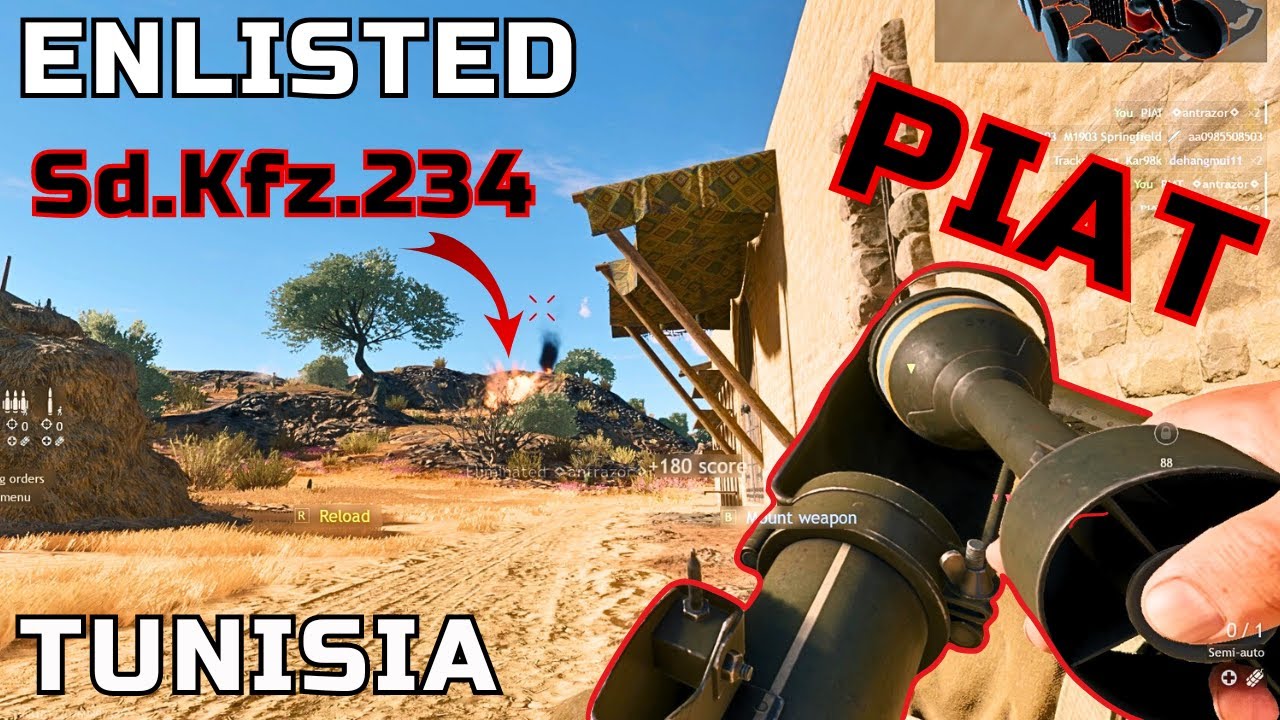 Enlisted gameplay: Battle of Tunisia - Al Jabal Farm | Энлистед: Битва за Тунис - Ферма Аль Джабаль