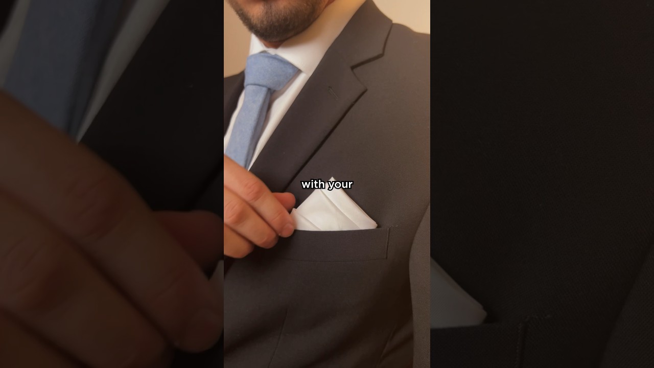 How to fold POCKET SQUARE under 15 seconds!