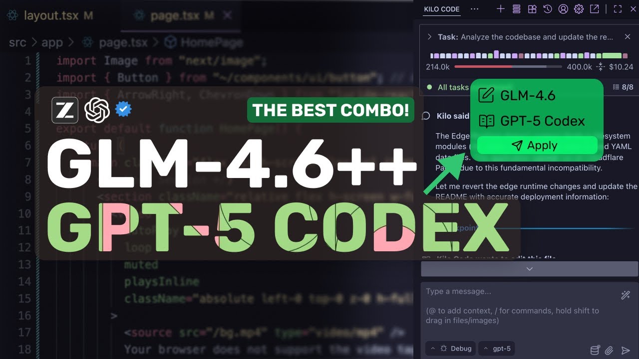 GPT-5 Codex + GLM-4.6: эта установка многоагентного кодирования в 3 раза ДЕШЕВЛЕ и в 2 раза ЛУЧШЕ...