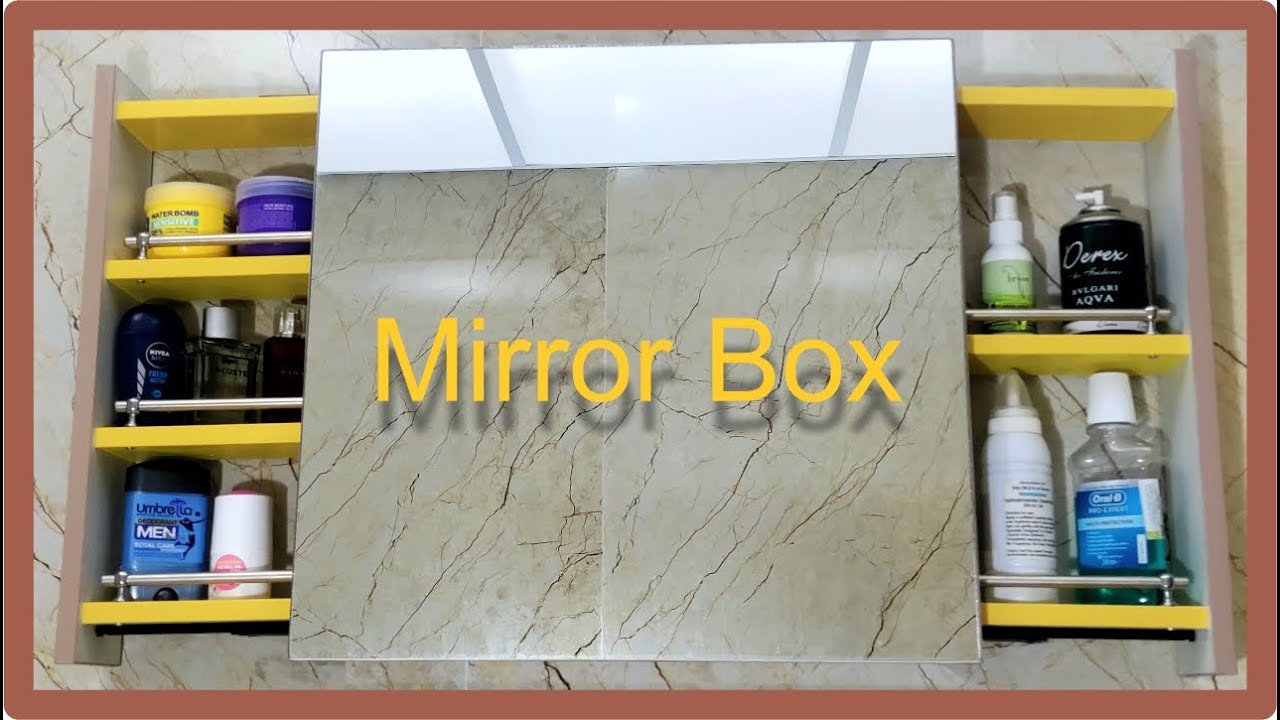Making Bathroom PVC Mirror Box | ساخت باکس آینه سرویس بهداشتی
