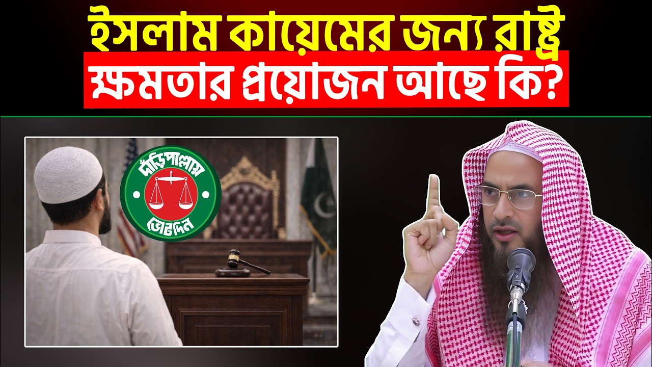 ইসলাম কায়েমের জন্য রাষ্ট্র ক্ষমতার প্রয়োজন আছে কি? Sheikh Motiur Rahman Madani