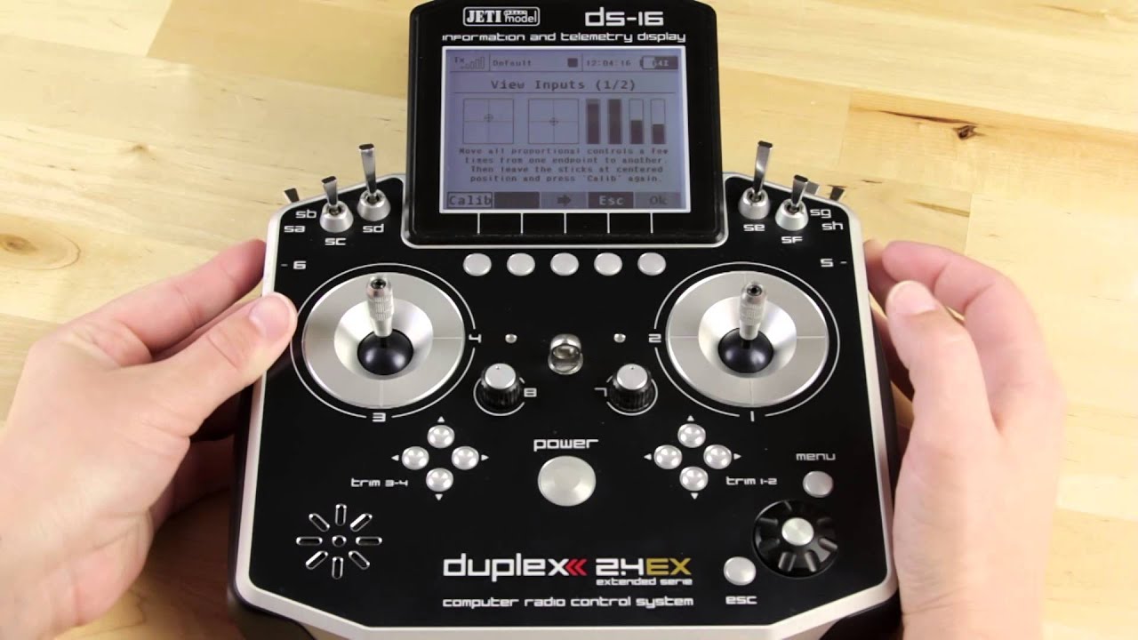 Radio System: Stick/Switch View & Calibration