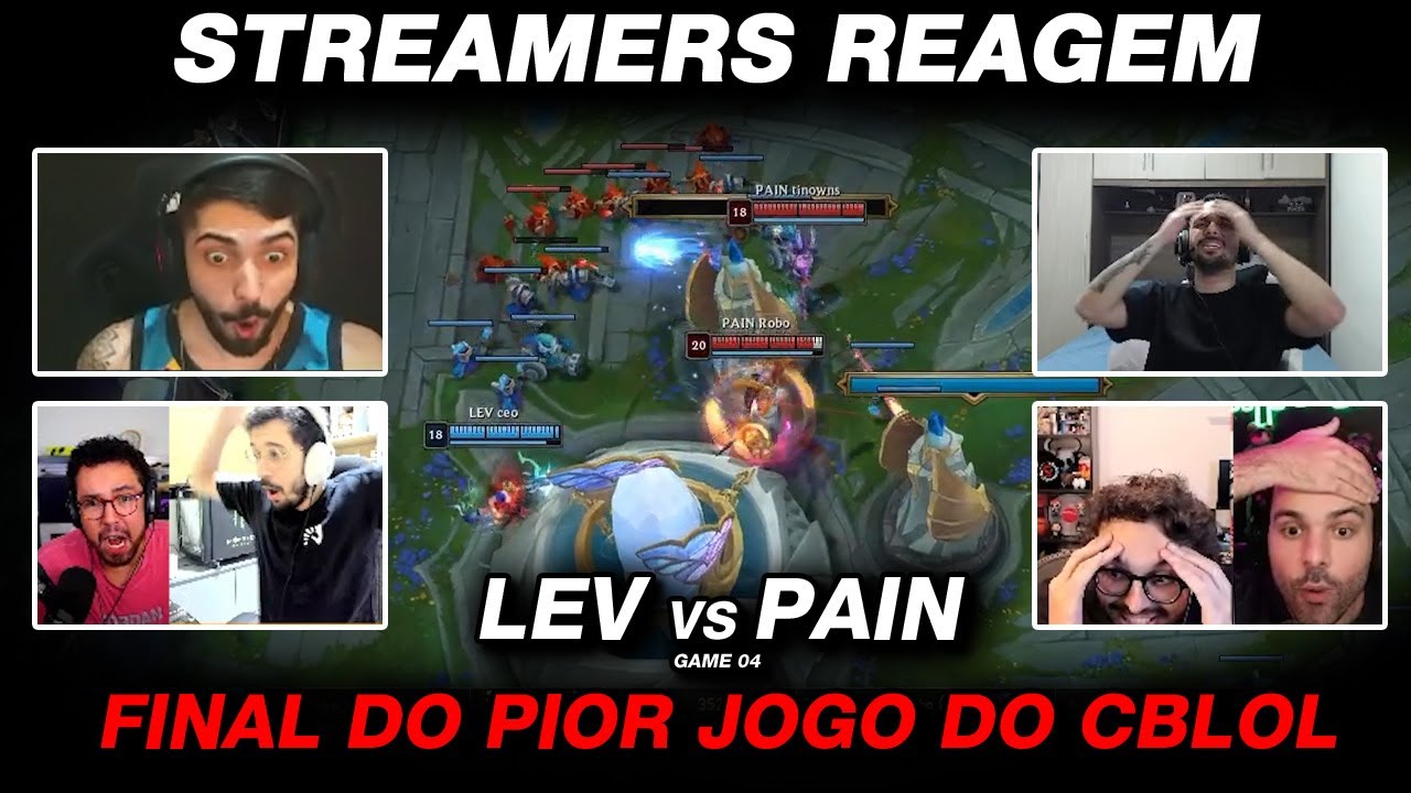 STREAMERS REAGEM: O FINAL DO PIOR JOGO DA HISTORIA DO CBLOL