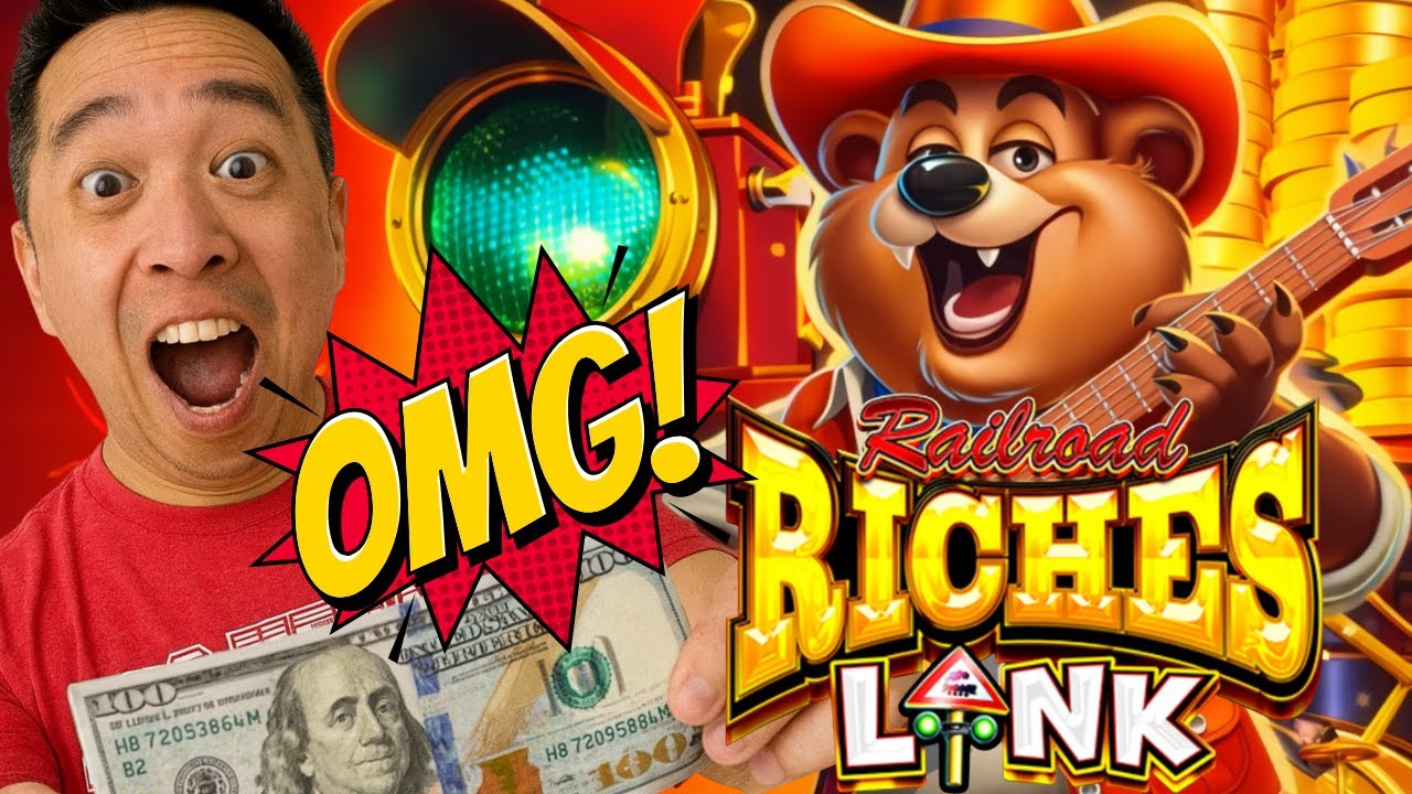 NEW!!! MY NEIGHBOR LET ME VULTURE HIS MACHINE & I WON THIS!!! 🤑 RAILROAD RICHES LINK Slot Machine