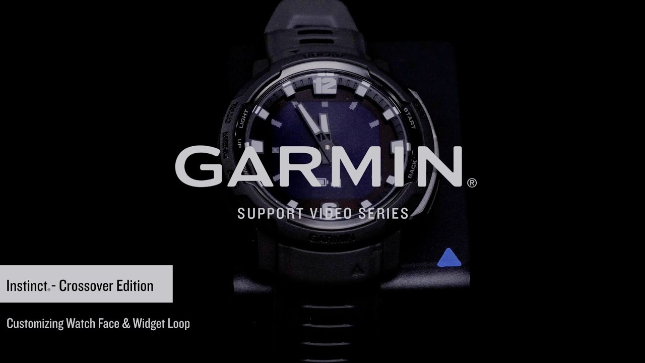 Garmin Support | Instinct&reg; Crossover | Watch Face and Widget Loop Customization