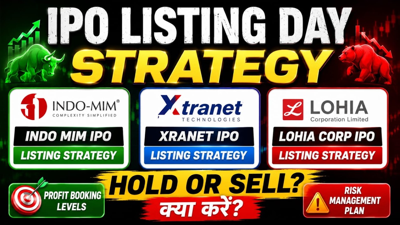 INDO MIM IPO Listing Day Strategy | Xtranet IPO Listing Strategy | Lohia Corp IPO - Hold or Sell?