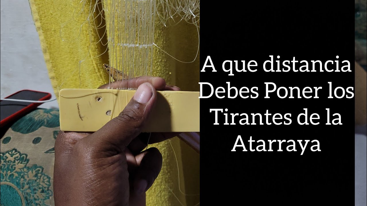 Según el tamaño de la Bolsa así mismo se pone los tirantes de la Bolsa en la atarraya #tutorial 