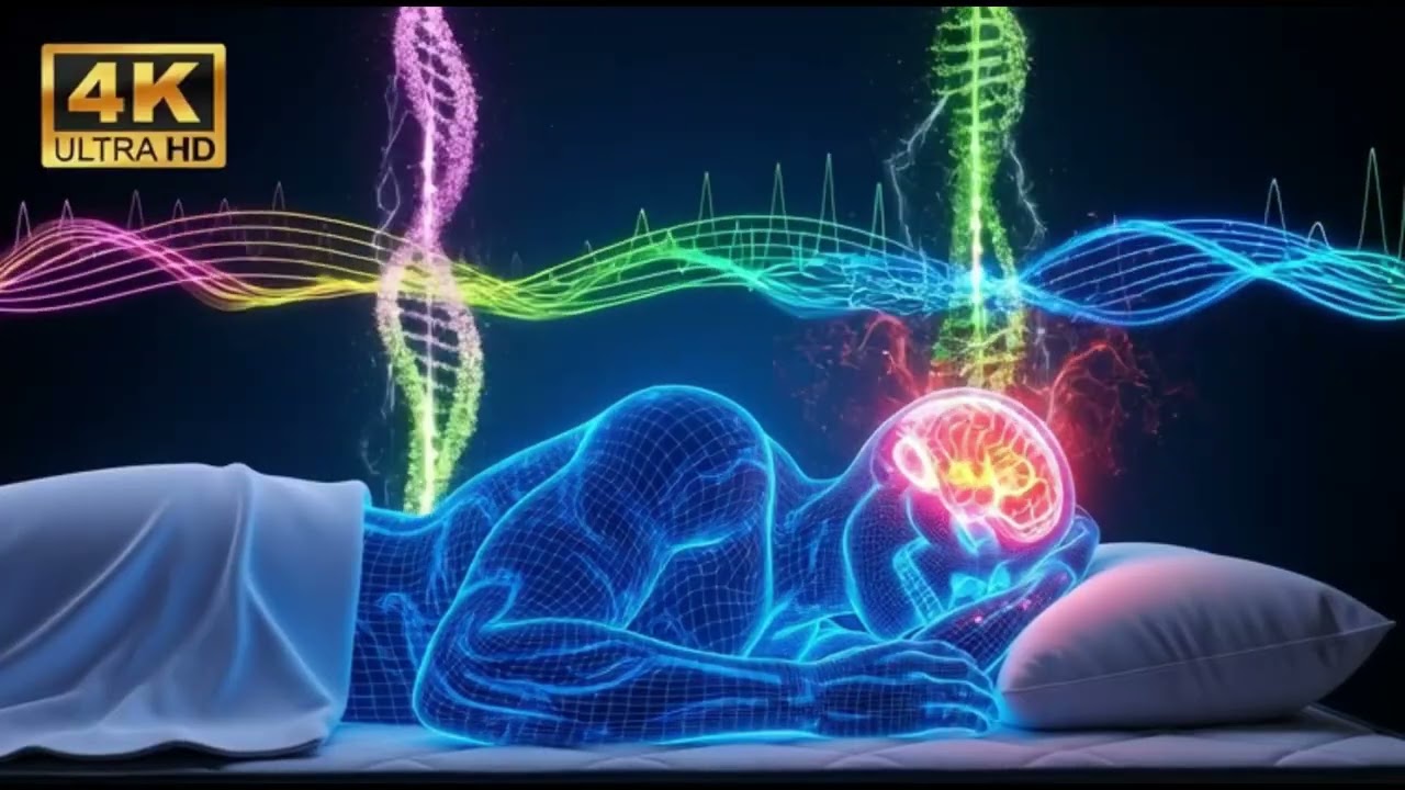 528Hz + 741Hz | The DEEPEST Healing Sleep: Whole Body Regeneration, Relieve Stress