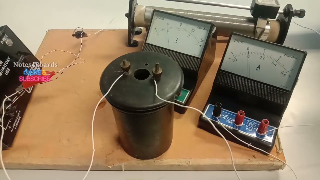 How To Connect Wires In Specific Heat Of Water Experiment | How to Mechanical Equivalent