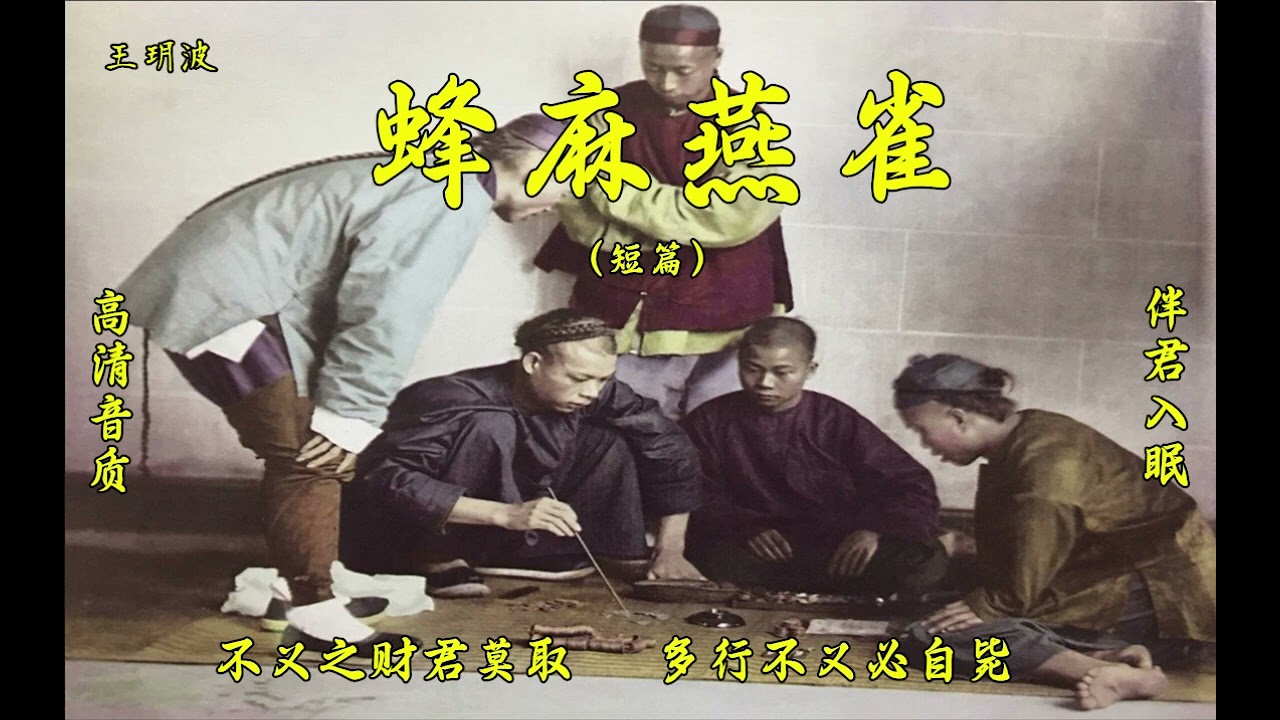王玥波评书【蜂麻燕雀】
