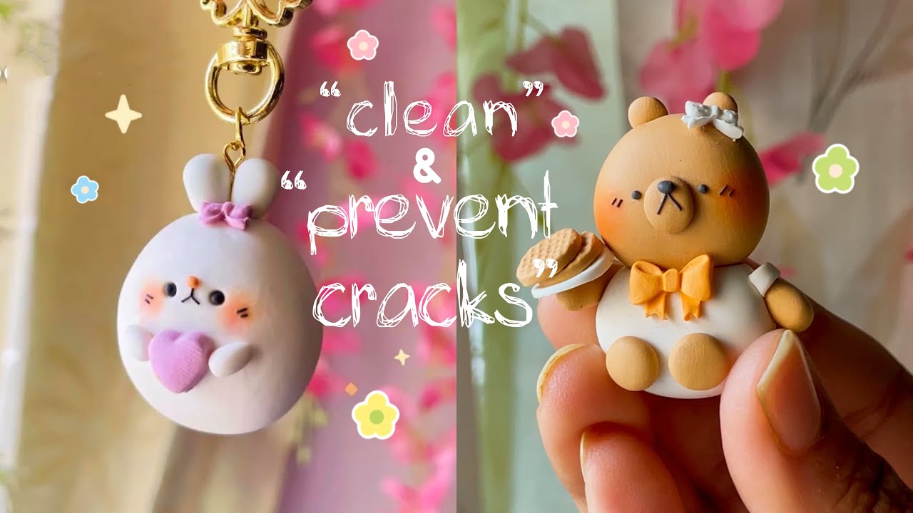 ✨How to Keep Cold Porcelain Clay *CLEAN & SMOOTH* (prevent cracks)🌷