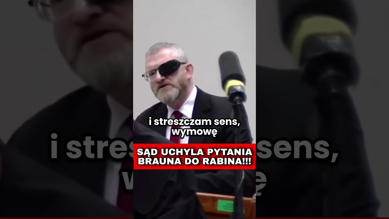 SĄD UCHYLA PYTANIA BRAUNA DO RABlNA STAMBLERA!