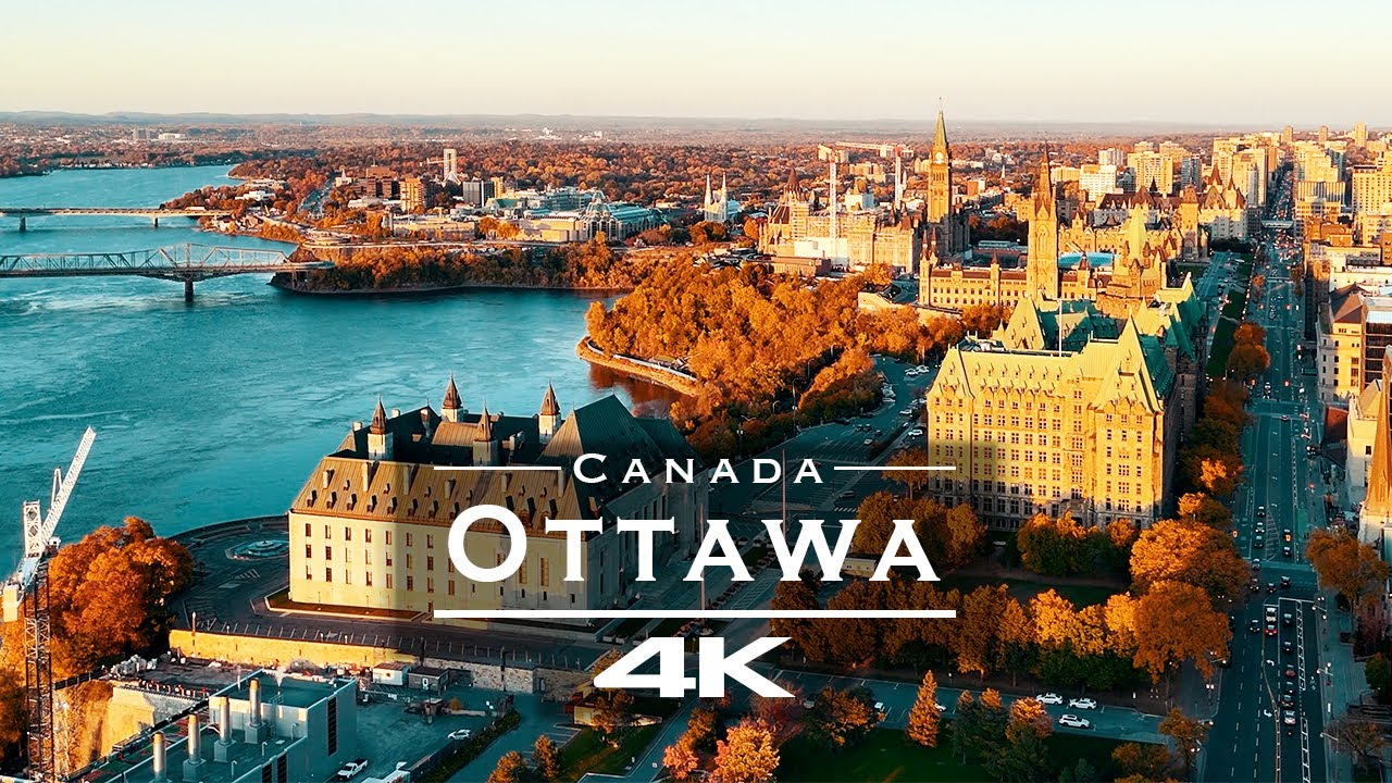 Ottawa, Canada 🇨🇦 | Stunning 4K Drone Footage of Nature, River & Cityscapes