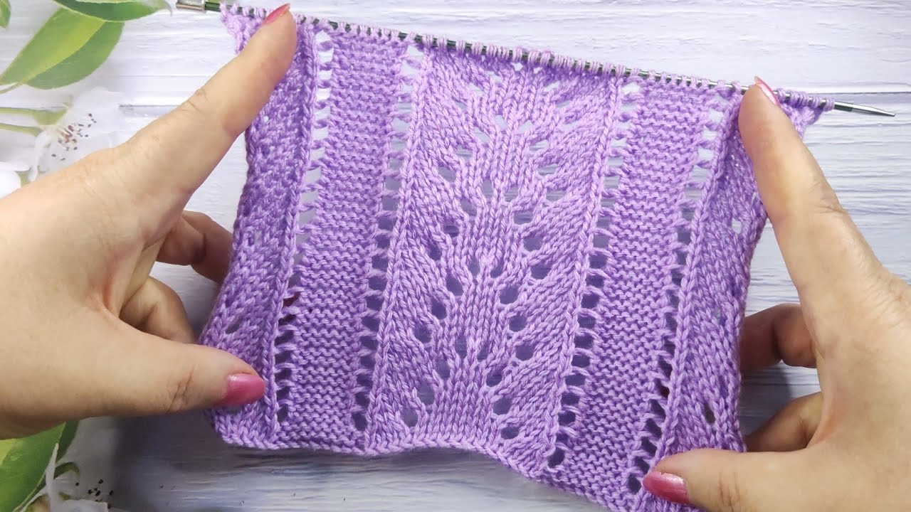 Lace Stitch Knitting 380| Ajourmuster stricken| Punto Traforato ai ferri| Point Ajouré de Tricot
