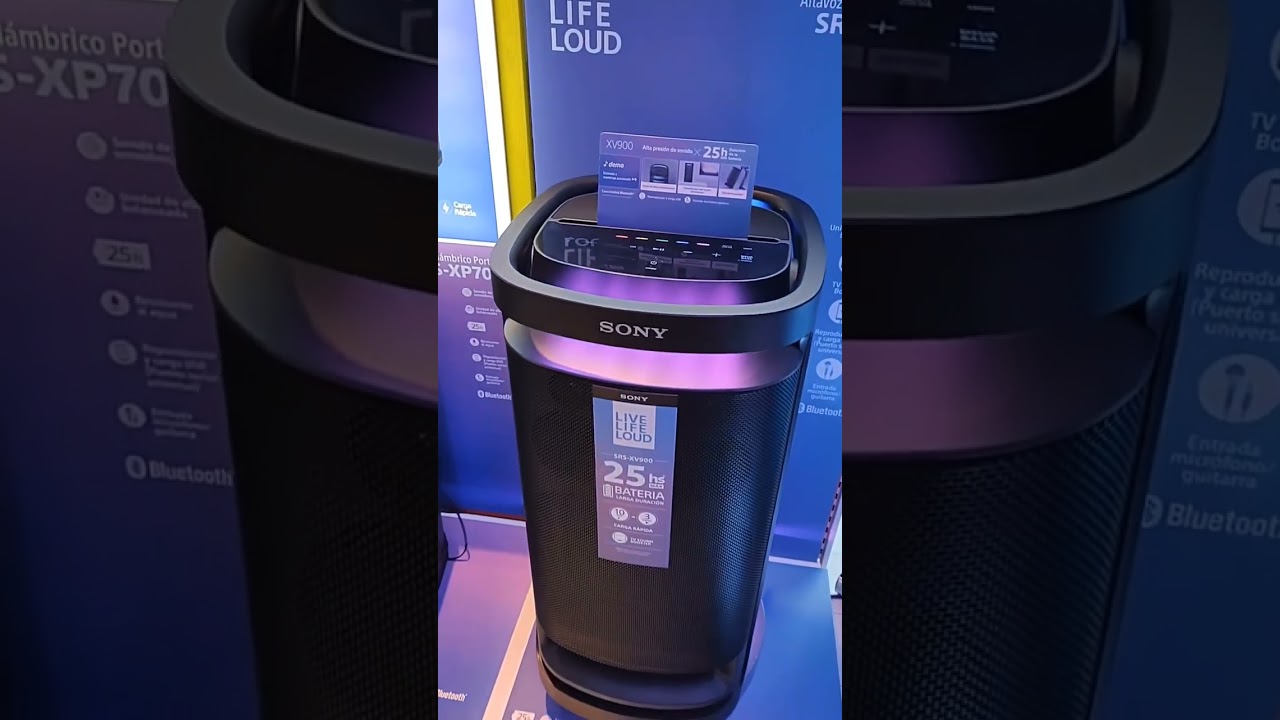 Parlante inal&aacute;mbrico todo en uno Sony SRS-XV900 🎶 | #viral #fiesta #twitters #parlante #audio