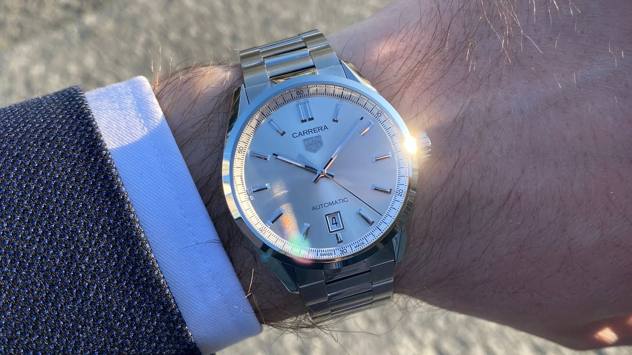 TAG Heuer Carrera 39 mm calibre 5 silver dial